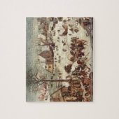 Pieter Bruegel - volkstelling in Bethlehem Legpuzzel (Verticaal)