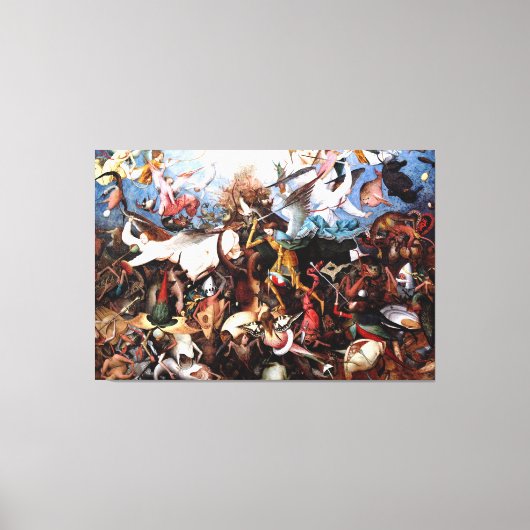 Pieter Bruegel's "Herfst van de RebellenAngels" Canvas Afdruk (Voorkant)