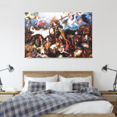 Pieter Bruegel's "Herfst van de RebellenAngels" Canvas Afdruk (Insitu (Slaapkamer))