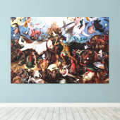 Pieter Bruegel's "Herfst van de RebellenAngels" Canvas Afdruk (Insitu (Houten vloer))