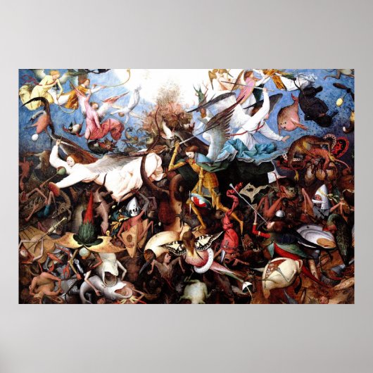 Pieter Bruegel's "Herfst van de RebellenAngels" Poster (Voorkant)