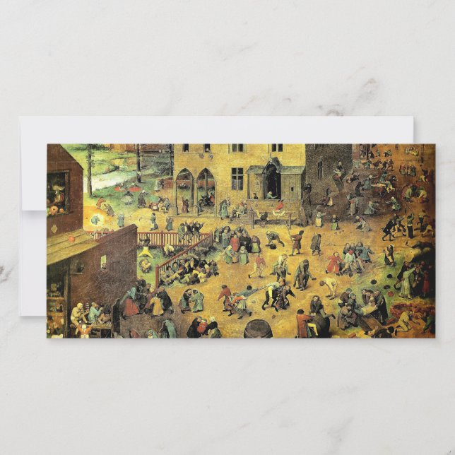 Pieter Bruegel's "Kinderspelen" - 1560 (Voorkant)