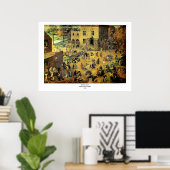 Pieter Bruegel's "Kinderspelen" - 1560 Poster (Thuiskantoor)