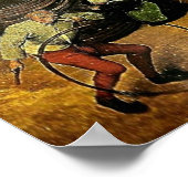 Pieter Bruegel's "Kinderspelen" (Detail) 1560 Poster (Hoek)