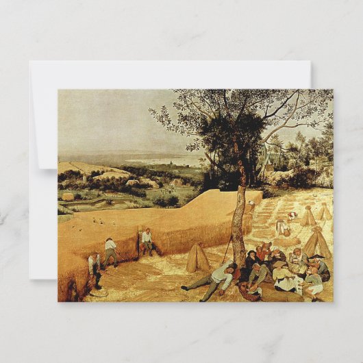 Pieter Bruegel's The Harvesters (1565) Kaart (Voorkant)