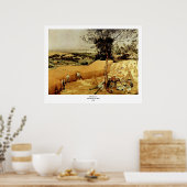 Pieter Bruegel's The Harvesters (1565) Poster (Keuken)