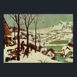 Pieter Bruegel's The Hunters in the Snow - 1565 Poster<br><div class="desc">Pieter Bruegel's Seizoenen of Maanden, Cycle / Serie. Een klassiek noordelijk renaissance kunstwerk dat in openbaar domein is overgegaan en prachtige giften en andere producten maakt. Alle fijne kunst, kunst, klassieke sterstukken en andere Antiek masterwerken hier in de Masterstukgalerij zijn zorgvuldig bewerkt en op producten geplaatst om de best mogelijke...</div>