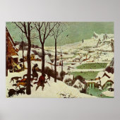 Pieter Bruegel's The Hunters in the Snow - 1565 Poster (Voorkant)