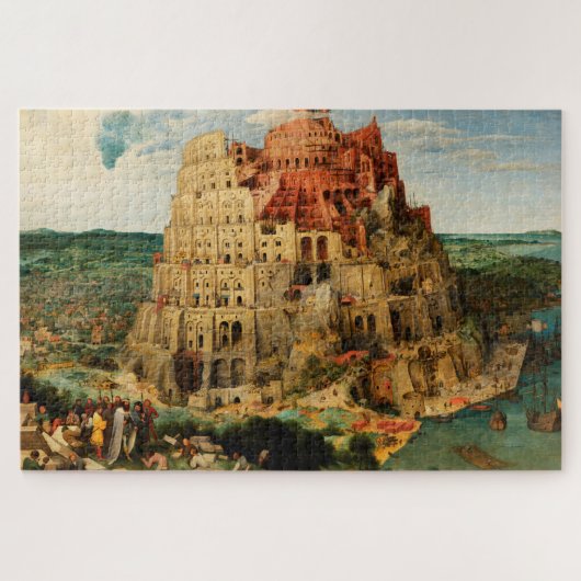 Pieter Bruegel's "The Tower of Babel" (circa 1563) Legpuzzel (Horizontaal)