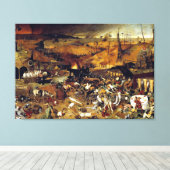 Pieter Bruegel's The Triumph of Death (1562) Canvas Afdruk (Insitu (Houten vloer))