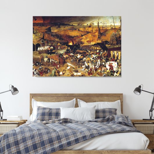 Pieter Bruegel's The Triumph of Death (1562) Canvas Afdruk (Insitu (Slaapkamer))
