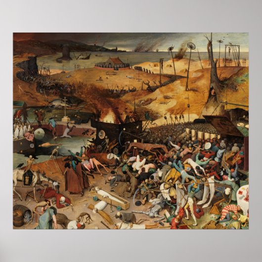 Pieter Brueghel de Oude de triomf van de dood Poster (Voorkant)