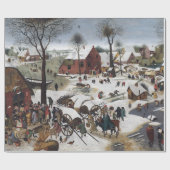 Pieter Brueghel De volkstelling in Bethlehem Cadeaupapier (Vlak)