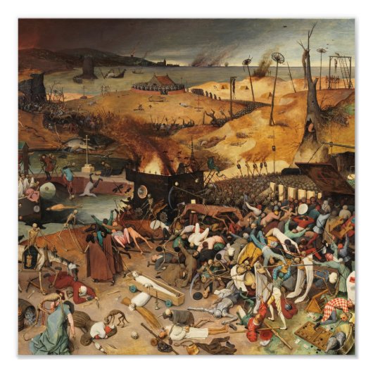 Pieter Brueghel el Viejo el triunfo de la muerte Foto Afdruk (Voorkant)