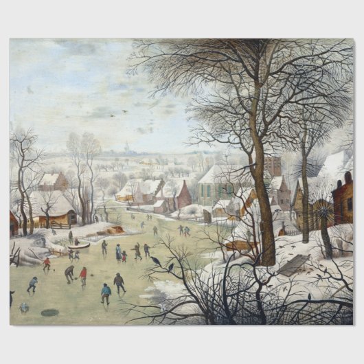 Pieter Brueghel het jongere winterlandschap Cadeaupapier (Vlak)