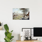 Pieter Brueghel het jongere winterlandschap Poster (Thuiskantoor)