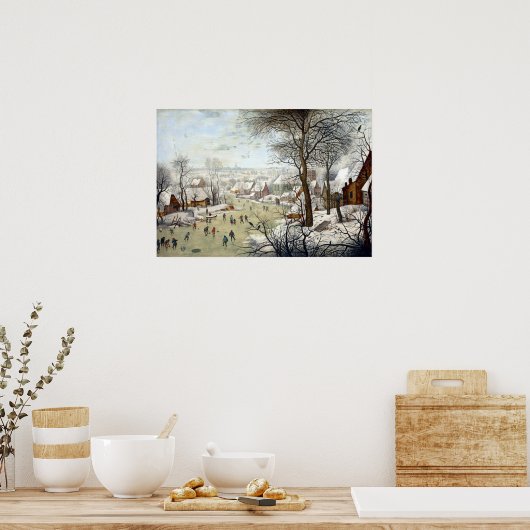 Pieter Brueghel het jongere winterlandschap Poster (Keuken)