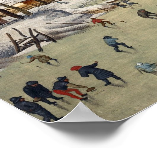 Pieter Brueghel het jongere winterlandschap Poster (Hoek)