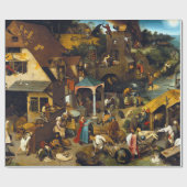 Pieter Brueghel Netherlandish Proverbs Cadeaupapier (Vlak)
