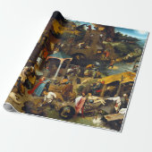 Pieter Brueghel Netherlandish Proverbs Cadeaupapier (Uitgerold)