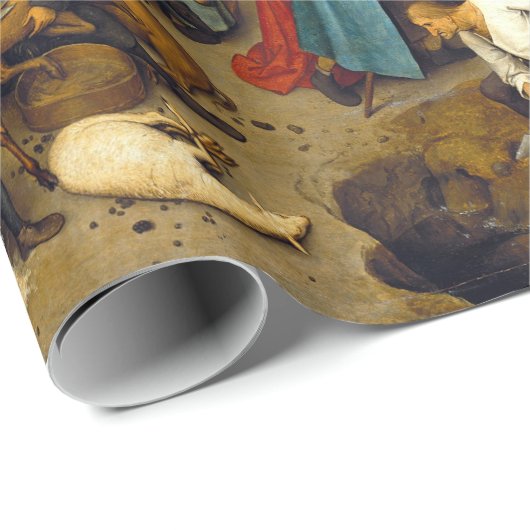 Pieter Brueghel Netherlandish Proverbs Cadeaupapier (Rol Hoek)