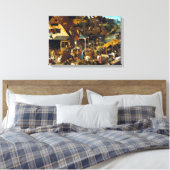 Pieter Brueghel Netherlandish Proverbs Canvas Afdruk (Insitu (Slaapkamer))