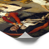 Pieter Brueghel Netherlandish Proverbs Poster (Hoek)