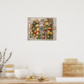 Pieter Casteels, twaalf maanden fruit" januari Poster (Keuken)