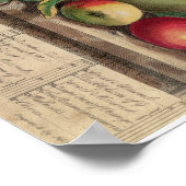 Pieter Casteels, twaalf maanden fruit, maart Poster (Hoek)