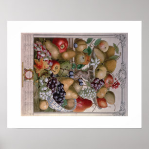 Pieter Casteels, twaalf maanden fruit november Poster