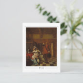 Pieter de Hooch #10 - Kunst Briefkaart (Staand voorkant)