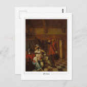 Pieter de Hooch #10 - Kunst Briefkaart (Voorkant / Achterkant)