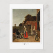 Pieter de Hooch #112 - Kunstmatig Briefkaart (Voorkant)