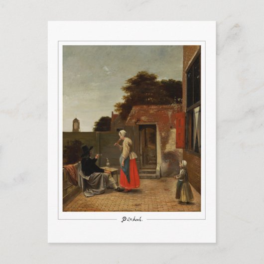 Pieter de Hooch #112 - Kunstmatig Briefkaart (Voorkant)
