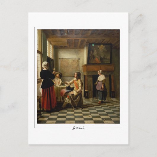 Pieter de Hooch #118 - Kunst Briefkaart (Voorkant)
