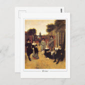 Pieter de Hooch #143 - Kunst Briefkaart (Voorkant / Achterkant)