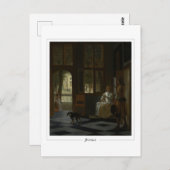 Pieter de Hooch #1 - Briefkaart met fijne kunst (Voorkant / Achterkant)