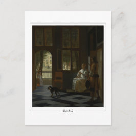 Pieter de Hooch #1 - Briefkaart met fijne kunst