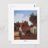 Pieter de Hooch #20 - Kunst Briefkaart (Voorkant / Achterkant)