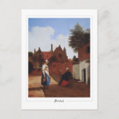 Pieter de Hooch #20 - Kunst Briefkaart (Voorkant)