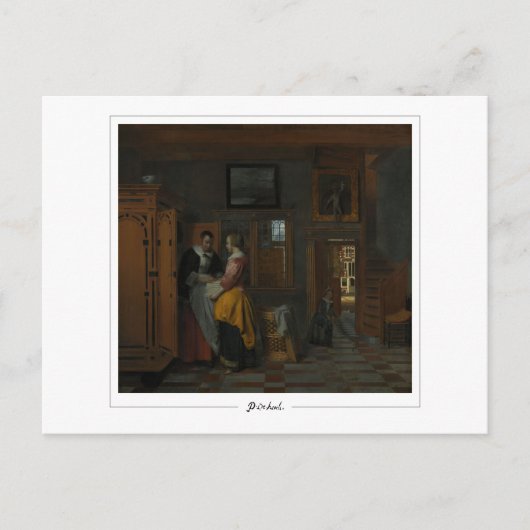 Pieter de Hooch #3 - Fine Art Briefkaart (Voorkant)