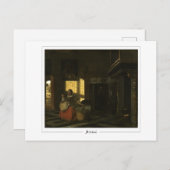 Pieter de Hooch #45 - Kunst Briefkaart (Voorkant / Achterkant)