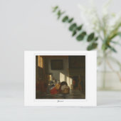 Pieter de Hooch #56 - Kunst Briefkaart (Staand voorkant)