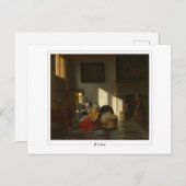 Pieter de Hooch #56 - Kunst Briefkaart (Voorkant / Achterkant)