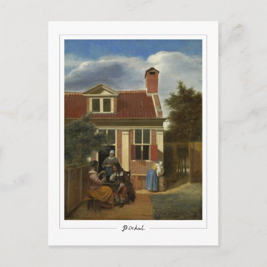 Pieter de Hooch #59 - Fine Art Briefkaart (Voorkant)