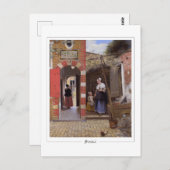 Pieter de Hooch #7 - Fine Art Briefkaart (Voorkant / Achterkant)