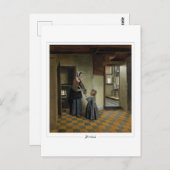 Pieter de Hooch #81 - Kunstmatig Briefkaart (Voorkant / Achterkant)