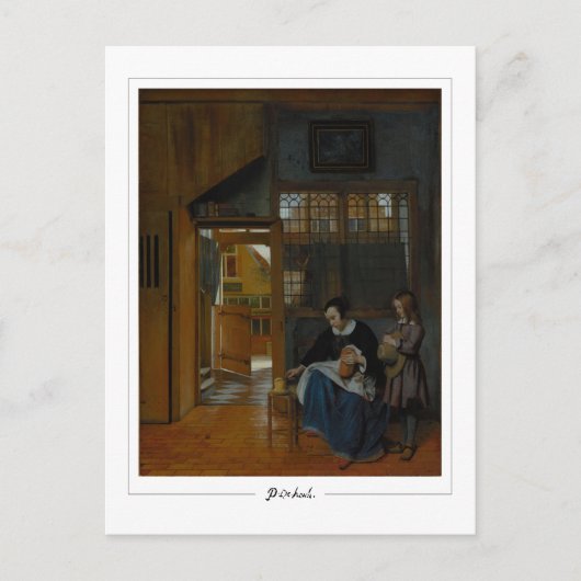 Pieter de Hooch #8 - Briefkaart voor Schone Kunste (Voorkant)
