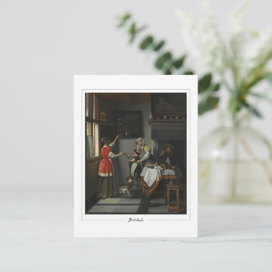 Pieter de Hooch #9 - Briefkaart voor Schone Kunste (Staand voorkant)