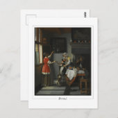 Pieter de Hooch #9 - Briefkaart voor Schone Kunste (Voorkant / Achterkant)